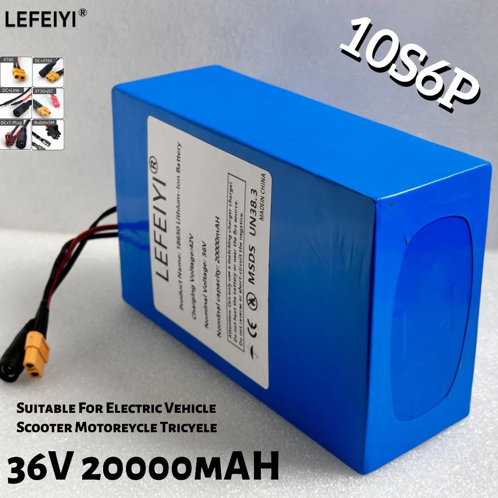 36V 20AH 10s6p Li-ion Battery Pack 42 20000mAh 1500W Electric Scooter and Bike Battery with Built-in 50A BMS+Charger
36V 20AH 10s6p Li-ion Battery Pack 42 20000mAh 1500W Electric Scooter and Bike Battery with Built-in 50A BMS+Charger