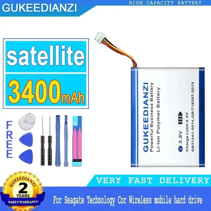 Wireless Portable Hard Drive Battery Satellite 3400Mah For Seagate Technology Mobile
Wireless Portable Hard Drive Battery Satellite 3400Mah For Seagate Technology Mobile