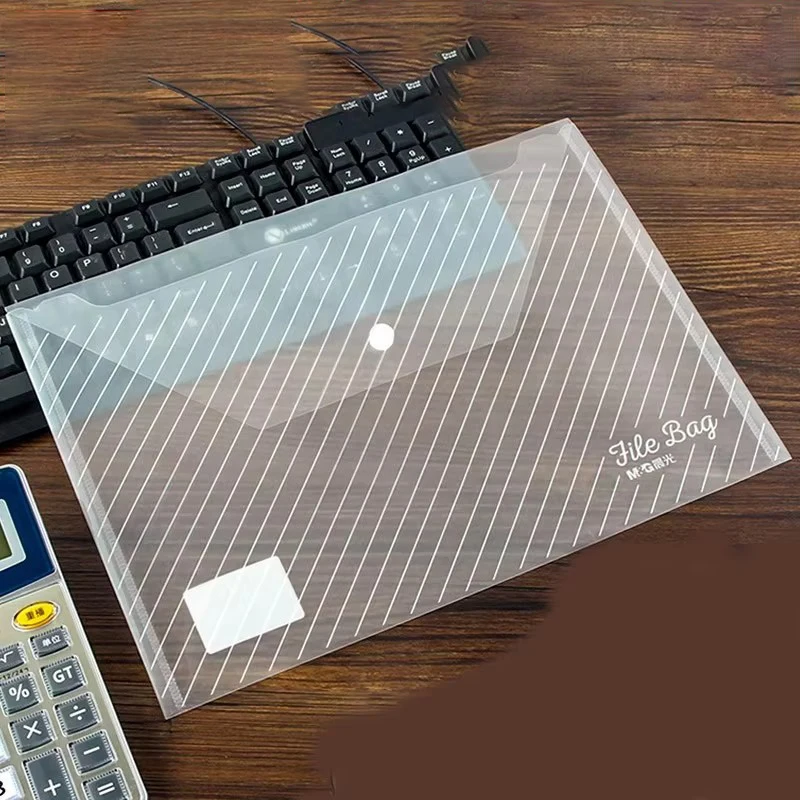 M&G Plastic A4 Snap Data Pouch Transparent File Organizer Student Office File Storage Student Office Supplies
M&G Plastic A4 Snap Data Pouch Transparent File Organizer Student Office File Storage Student Office Supplies