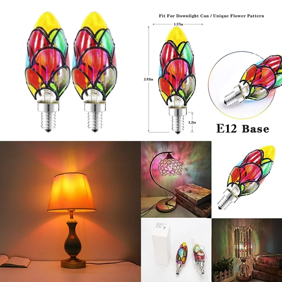 Edison Glass LED Light Bulb C35, E12 Standard Base 3.5 Watts Heatless C35 LED Light Bulbs for Home Party, Recreation Room, Balc
Edison Glass LED Light Bulb C35, E12 Standard Base 3.5 Watts Heatless C35 LED Light Bulbs for Home Party, Recreation Room, Balc