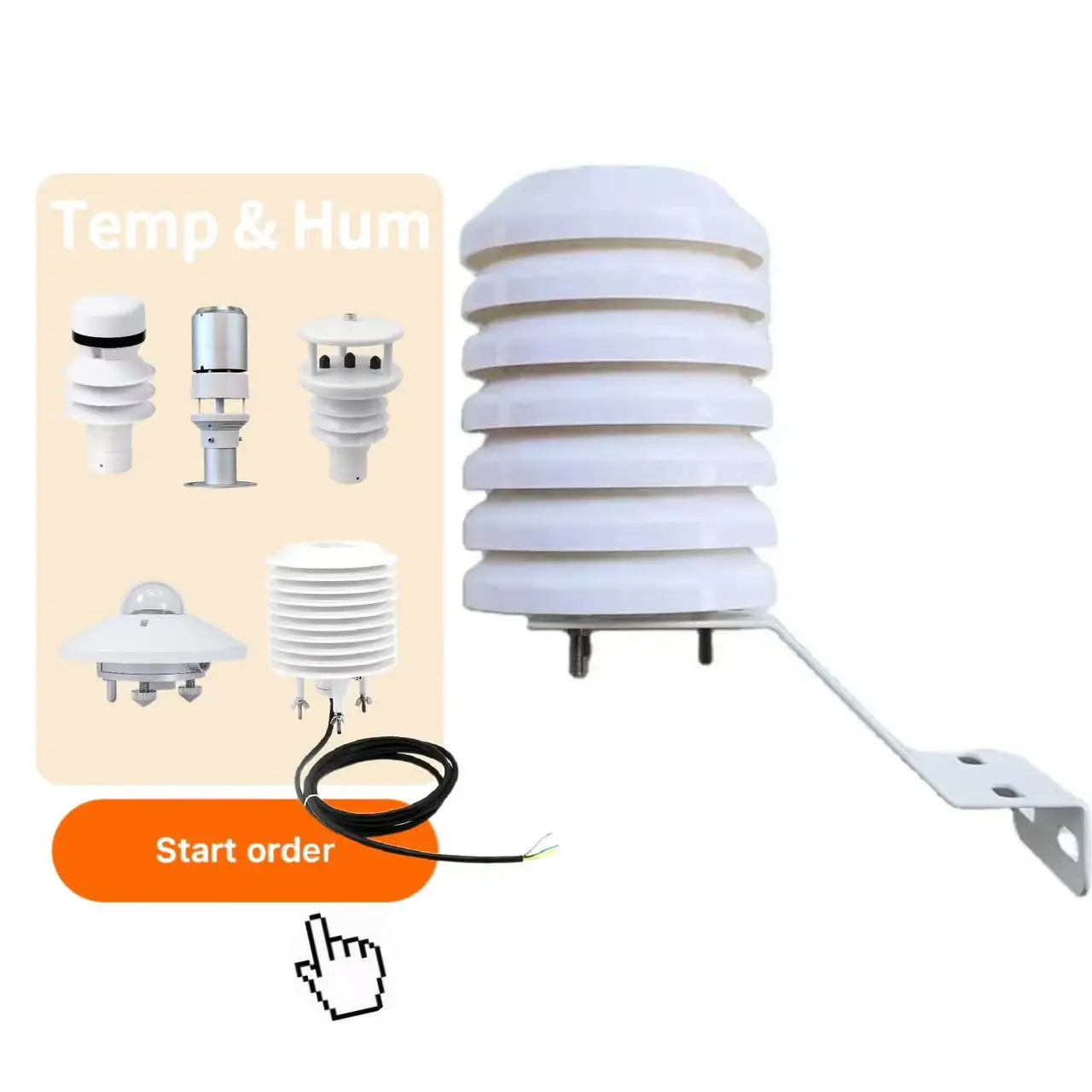 Ambient Humidity Temperature Sensor Stevenson Screen Instrument Shelter Anti Solar Radiation Shield Agriculture Weather Station
Ambient Humidity Temperature Sensor Stevenson Screen Instrument Shelter Anti Solar Radiation Shield Agriculture Weather Station