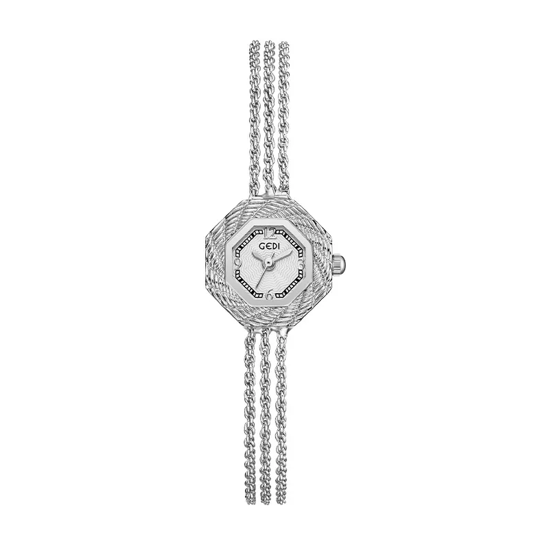 Octagon Quartz Fringed Chain Watch Chain List Compact Ladies Watch
Octagon Quartz Fringed Chain Watch Chain List Compact Ladies Watch