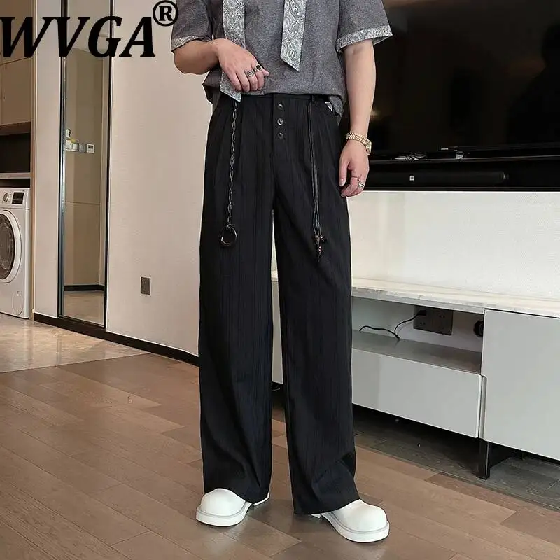 WVGA Spring New Men's Tide Vintage Striped Design Trendy Loose Straight Buttons Trousers Belt Niche Chic Casual Pants Ins W23598
WVGA Spring New Men's Tide Vintage Striped Design Trendy Loose Straight Buttons Trousers Belt Niche Chic Casual Pants Ins W23598