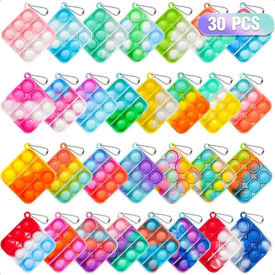 Pop Fidget Toys Bulk Its Party Favors for 48 812 30 Pack Mini Pop Keychain It Fidget Toy Fidgets for Classroom Prizes for Back
Pop Fidget Toys Bulk Its Party Favors for 48 812 30 Pack Mini Pop Keychain It Fidget Toy Fidgets for Classroom Prizes for Back
