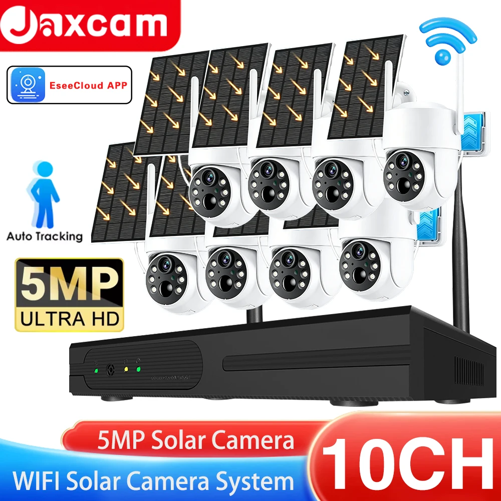 10CH 5MP NVR Lower Consumption Solar Panel Battery Track Surveillance Sysrtem Wireless 2K PTZ Security Camera Surveillance Kit
10CH 5MP NVR Lower Consumption Solar Panel Battery Track Surveillance Sysrtem Wireless 2K PTZ Security Camera Surveillance Kit