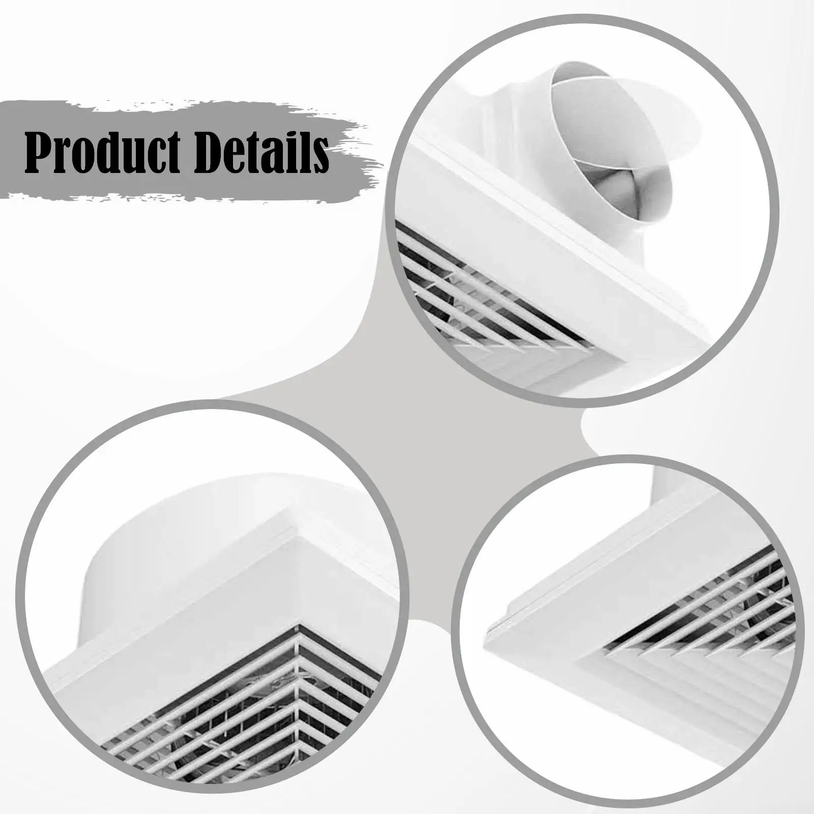 Quiet Bathroom Exhaust Fan ABS Material Ceiling Mount Ventilation Fan for Home Kitchen RV
Quiet Bathroom Exhaust Fan ABS Material Ceiling Mount Ventilation Fan for Home Kitchen RV