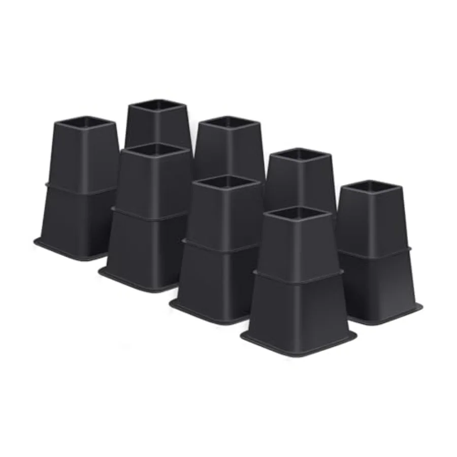 ANNKUT Bed Risers ch Heavy Duty, Elevation in Heights 3, 5, ch Adjustable Furniture Risers for Chair Table and Desk Legs Liftg
ANNKUT Bed Risers ch Heavy Duty, Elevation in Heights 3, 5, ch Adjustable Furniture Risers for Chair Table and Desk Legs Liftg