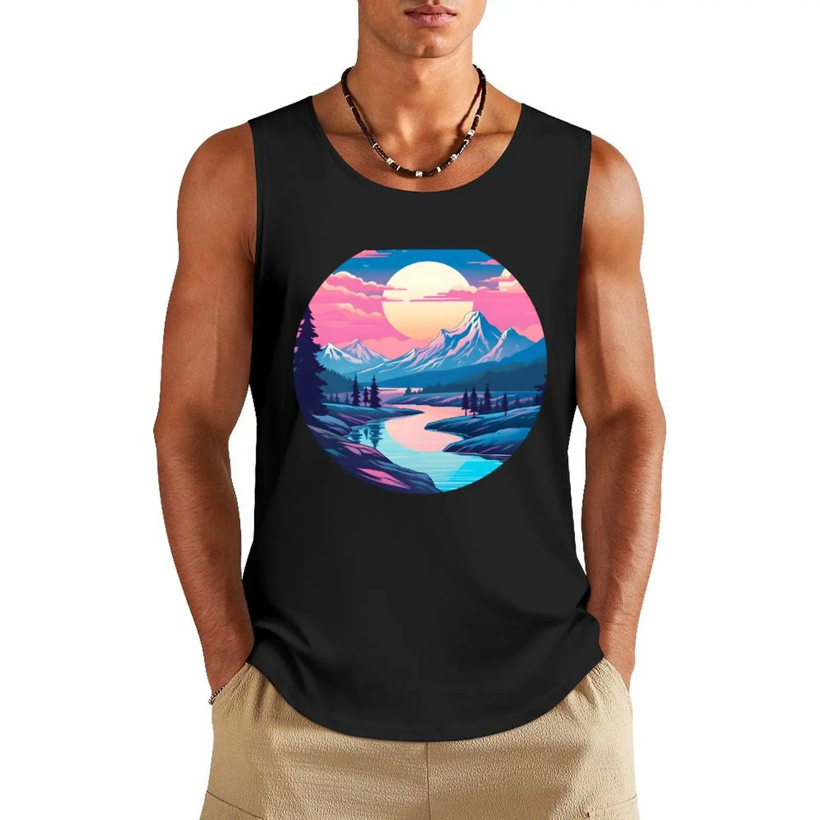 Subtle Trans Pride Beautiful Mountain Sunset Nature Tank Top Men's fitness t-shirt T-shirt man Man summer clothes
Subtle Trans Pride Beautiful Mountain Sunset Nature Tank Top Men's fitness t-shirt T-shirt man Man summer clothes