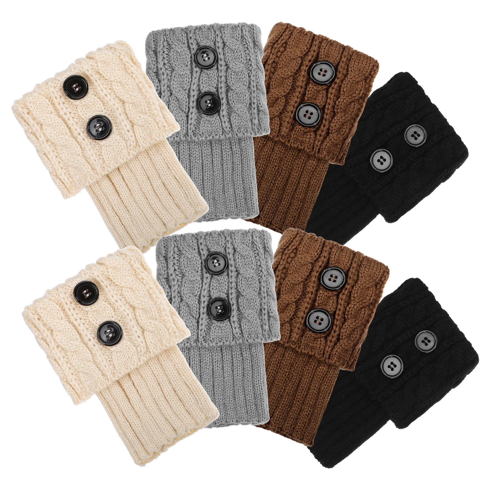 4 Pairs Knitted Short Women's Ankle Socks for Leg Warmers Boot Covers Winter Cuffs
4 Pairs Knitted Short Women's Ankle Socks for Leg Warmers Boot Covers Winter Cuffs
