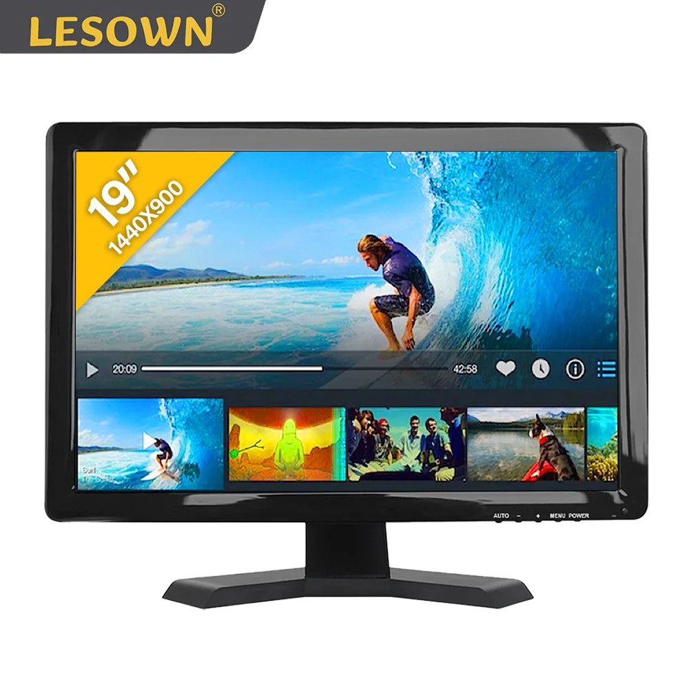 LESOWN 19-дюймовый ЖК-экран 1440x900 IPS сенсорный экран промышленный дисплей 16:10 300 кд/м2 с VGA HDMI AV BNC USB для ноутбука
LESOWN 19-дюймовый ЖК-экран 1440x900 IPS сенсорный экран промышленный дисплей 16:10 300 кд/м2 с VGA HDMI AV BNC USB для ноутбука