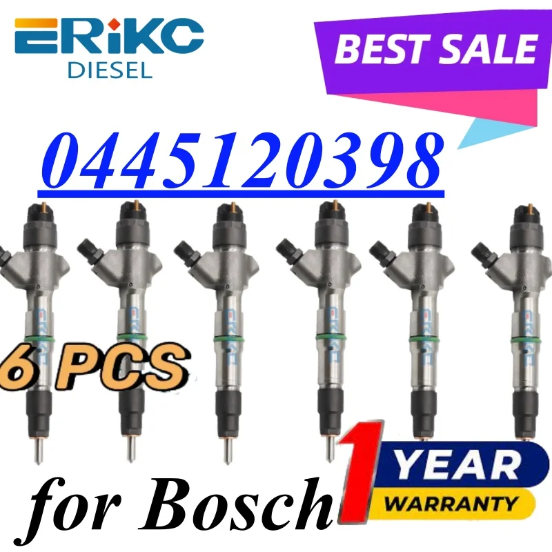 6PC 0445120398 Common Rail Fuel Injector 0 445 120 398 Diesel Engine Dispenser Nozzle 0445 120 398 for
6PC 0445120398 Common Rail Fuel Injector 0 445 120 398 Diesel Engine Dispenser Nozzle 0445 120 398 for