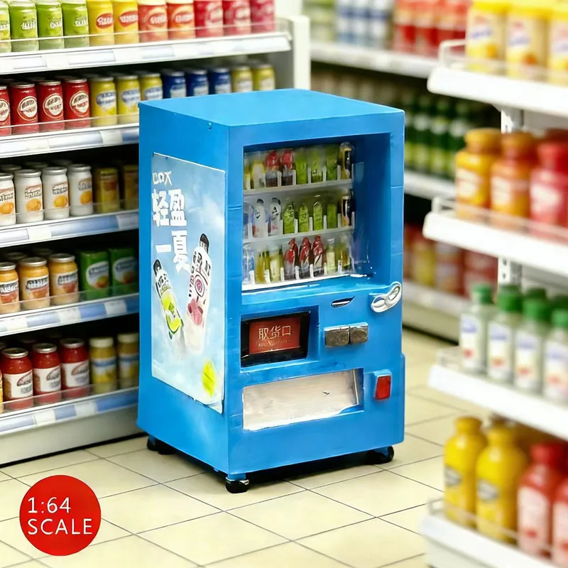 Spot New1/64 Street Beverage Vending Machine With Stickers Miniature Limited Edition Model Toy DIY Matching Scene Resin Handmade
Spot New1/64 Street Beverage Vending Machine With Stickers Miniature Limited Edition Model Toy DIY Matching Scene Resin Handmade