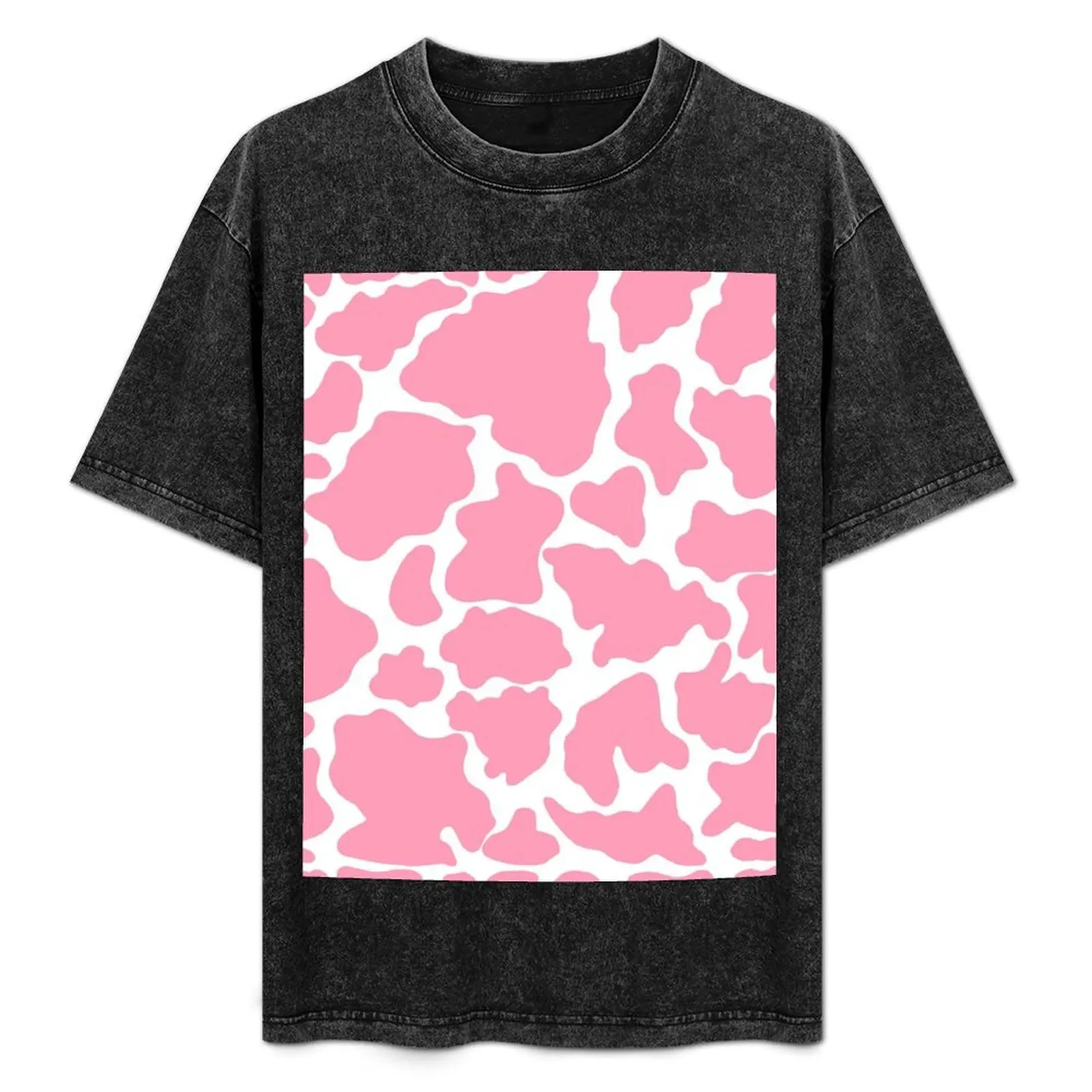 Pink and White Cow Print T-Shirt Blouse man t shirt baggy shirts black t-shirts for men
Pink and White Cow Print T-Shirt Blouse man t shirt baggy shirts black t-shirts for men