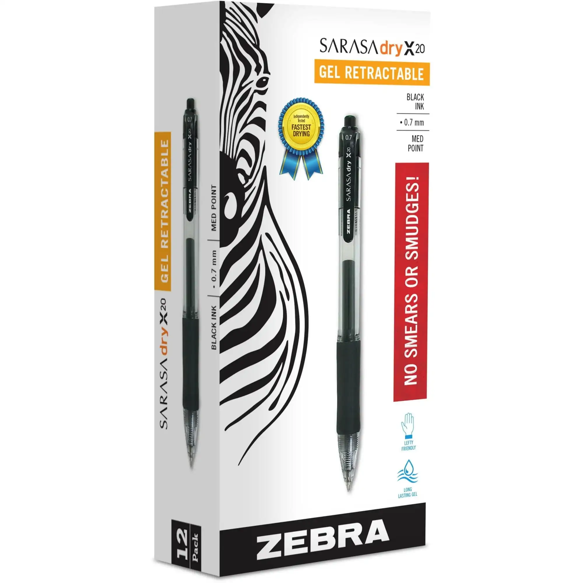 Выдвижные гелевые ручки Zebra Sarasa, средний наконечник 0,7 мм, черные, быстросохнущие чернила, 12 шт.
Выдвижные гелевые ручки Zebra Sarasa, средний наконечник 0,7 мм, черные, быстросохнущие чернила, 12 шт.