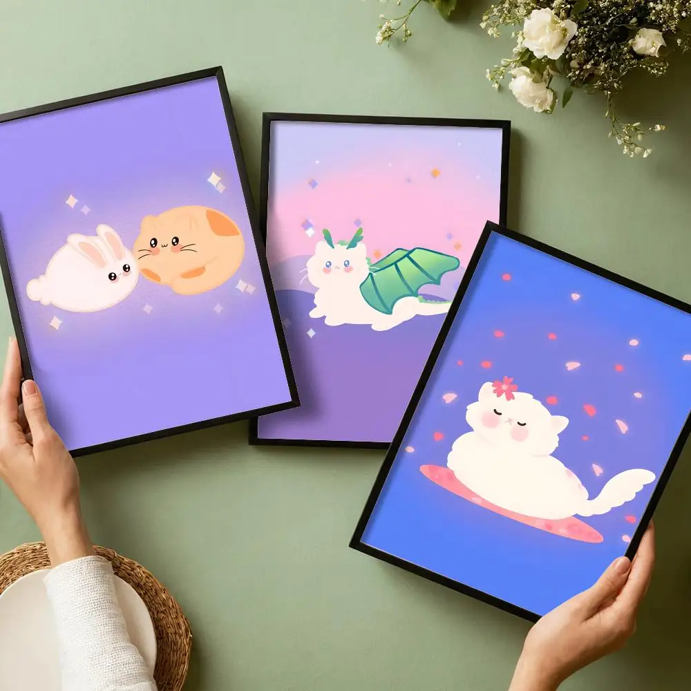 Kittens Cartoon Poster Stickers HD Painting Self-Adhesive Art for Bedroom Living Room Home Decor Modern Wall Decals Gift
Kittens Cartoon Poster Stickers HD Painting Self-Adhesive Art for Bedroom Living Room Home Decor Modern Wall Decals Gift