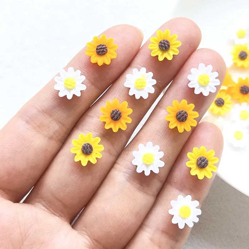 52 Pieces of 10mm Resin Mini Sunflower Flat Back Scrapbook, Wedding Decal, Nail Art Decoration Crafts
52 Pieces of 10mm Resin Mini Sunflower Flat Back Scrapbook, Wedding Decal, Nail Art Decoration Crafts