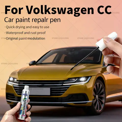 Car Paint Repair Pen For Volkswagen CC Touch Up Scratch Remover DIY Auto Accessories Yellow LB1W White LC9A Gold LR1X Gray LA7C