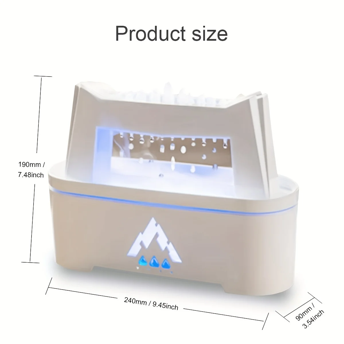 10.14oz Water Drop Sounds Flame Aroma Diffuser Cloud Rain Essential Oil Diffuser Blue Light Raindrop Humidifier For Home Yoga
10.14oz Water Drop Sounds Flame Aroma Diffuser Cloud Rain Essential Oil Diffuser Blue Light Raindrop Humidifier For Home Yoga