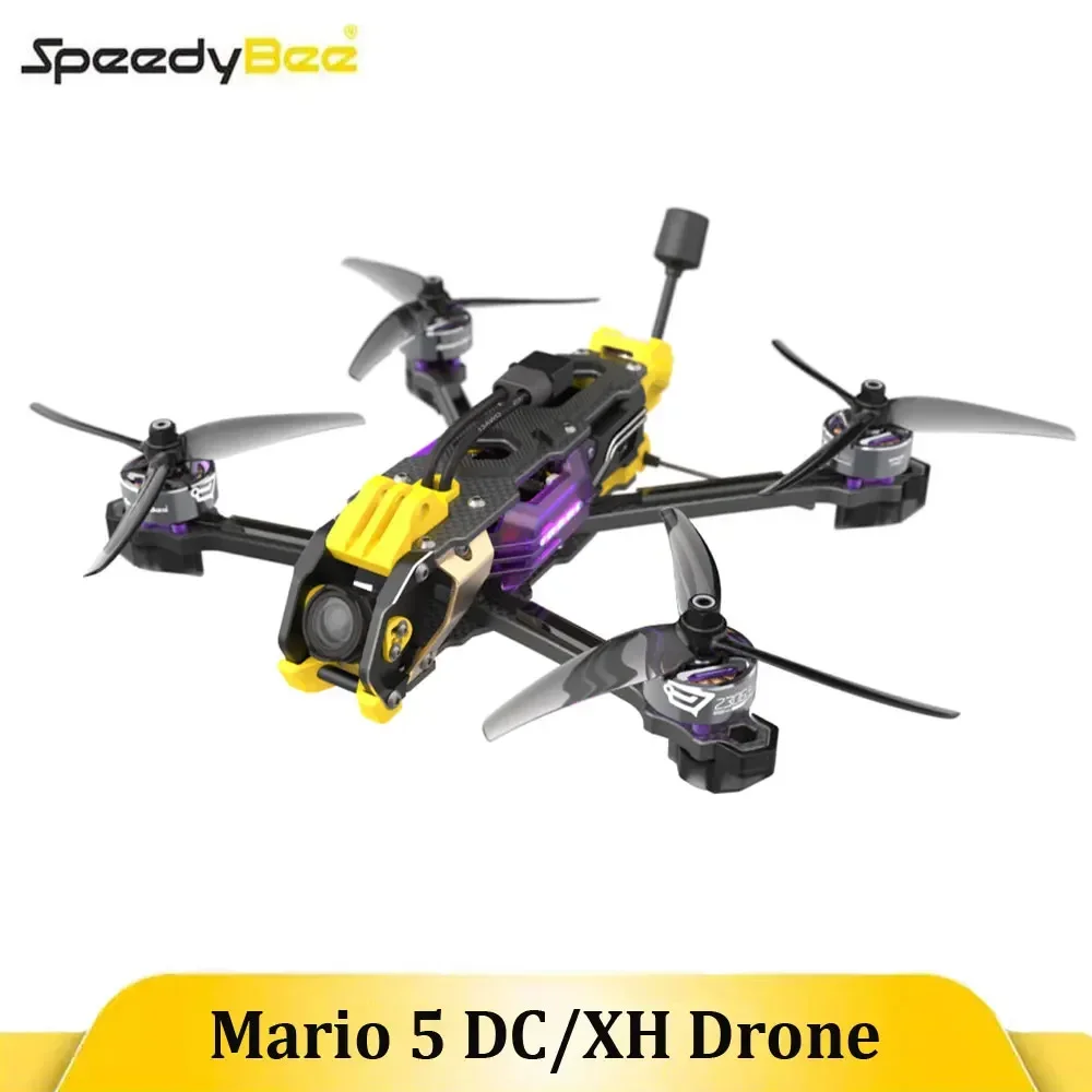 SpeedyBee Mario 5 DC/XH O4 PRO Air Unit 5" FPV Drone - 6S Lipo F405 V4 55A Stack Bee Storm 2306.5 PRO 1880KV Motor 
SpeedyBee Mario 5 DC/XH O4 PRO Air Unit 5" FPV Drone - 6S Lipo F405 V4 55A Stack Bee Storm 2306.5 PRO 1880KV Motor