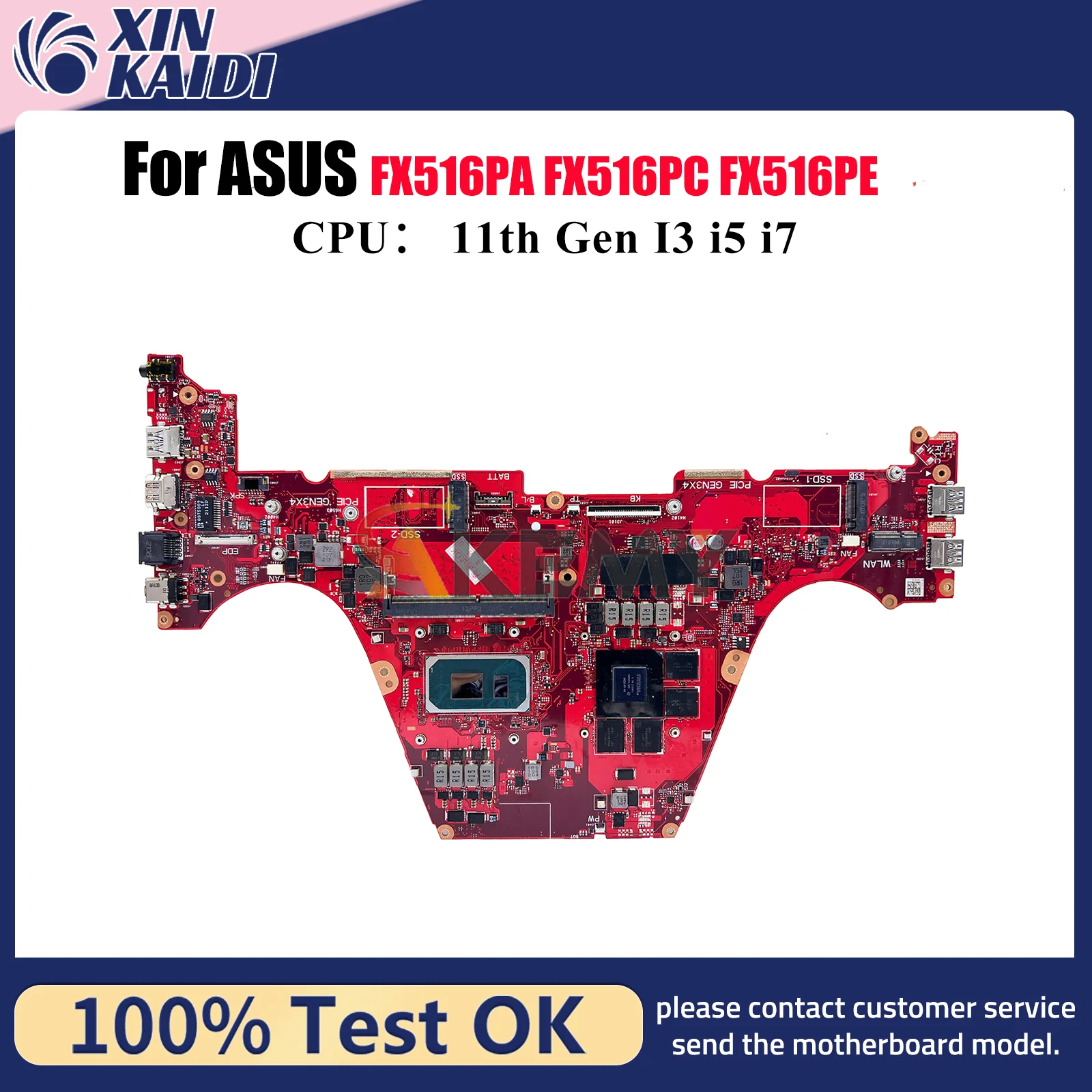 FX516PC Материнская плата для ноутбука ASUS TUF Gaming FX516PE FX516PA FX516PC FX516P Материнская плата с 11-го поколения I3 i5 i7 100% tests OK stk
FX516PC Материнская плата для ноутбука ASUS TUF Gaming FX516PE FX516PA FX516PC FX516P Материнская плата с 11-го поколения I3 i5 i7 100% tests OK stk