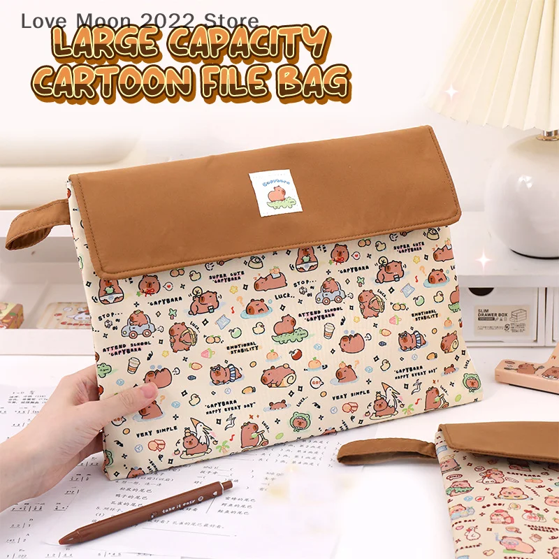 Large Capacity Cute Capybara Print File Folder Portable Cartoon Mini Capybara Storage Bag Creative Washable Document Bag
Large Capacity Cute Capybara Print File Folder Portable Cartoon Mini Capybara Storage Bag Creative Washable Document Bag
