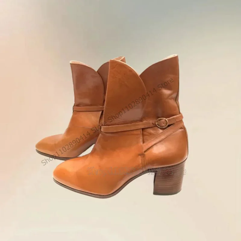 Brown Belt Fastener Decor Square Toe Men Boots Fashion Slip On Men Shoes Luxury Handmade Chunky High Heels Party Men Dress Shoes
Brown Belt Fastener Decor Square Toe Men Boots Fashion Slip On Men Shoes Luxury Handmade Chunky High Heels Party Men Dress Shoes
