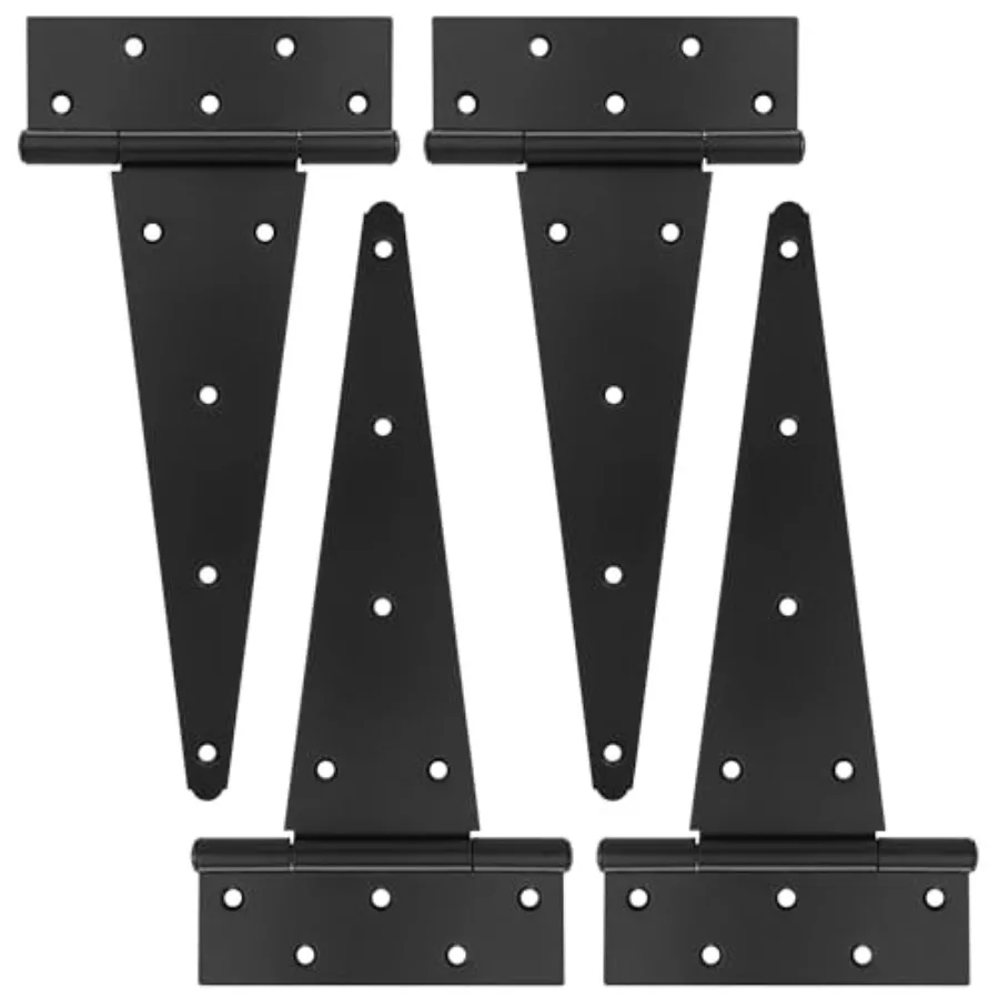 1" T-Strap Shed Door Hinges Pcs, Heavy Duty Black Tee Hgs for Wooden Fence Gate, Outdoor T Hges
1" T-Strap Shed Door Hinges Pcs, Heavy Duty Black Tee Hgs for Wooden Fence Gate, Outdoor T Hges