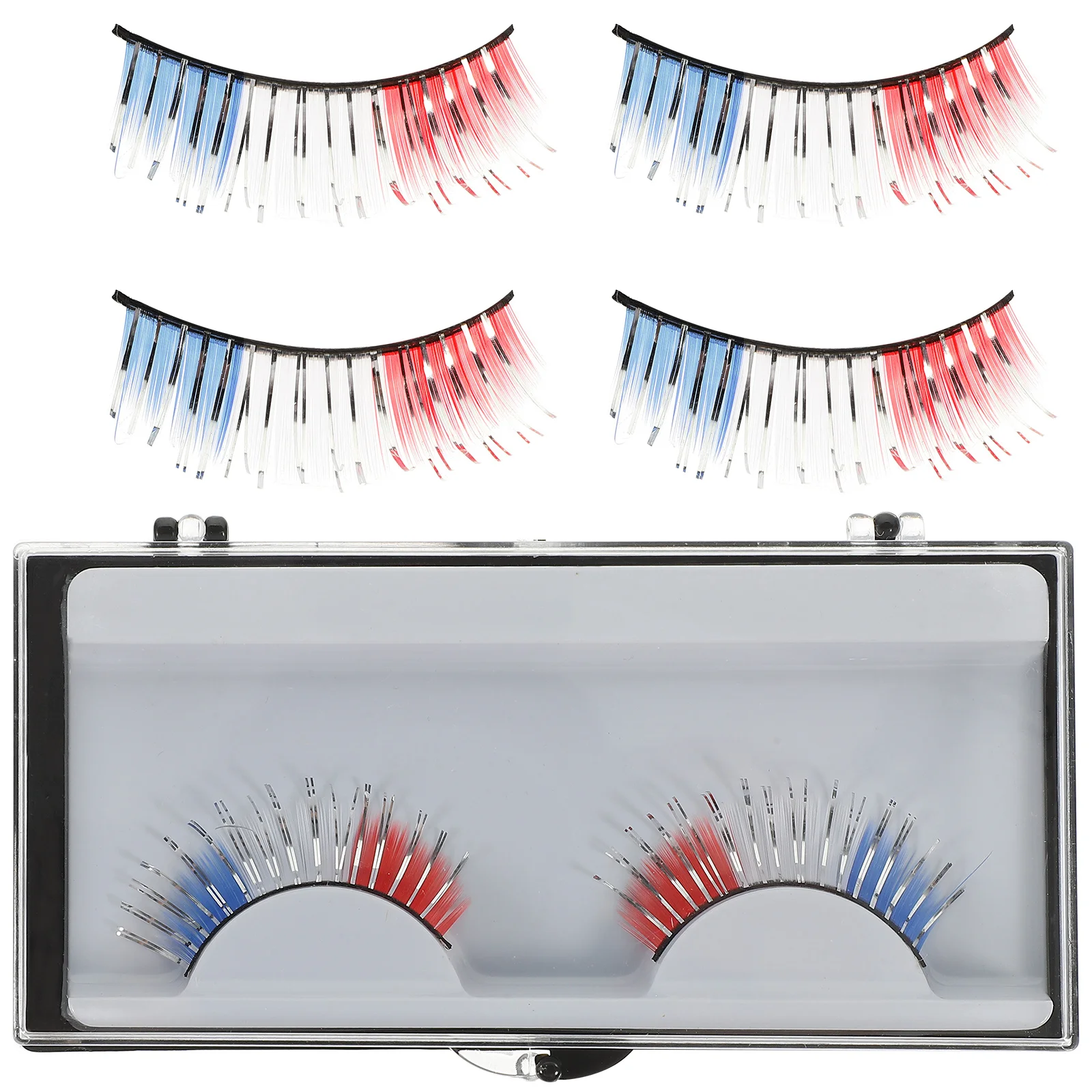 3Pairs Fake Eyelashes Colorful Curly Fiber Lightweight for Halloween Performance Carnival Halloween Makeup Eyelashes
3Pairs Fake Eyelashes Colorful Curly Fiber Lightweight for Halloween Performance Carnival Halloween Makeup Eyelashes