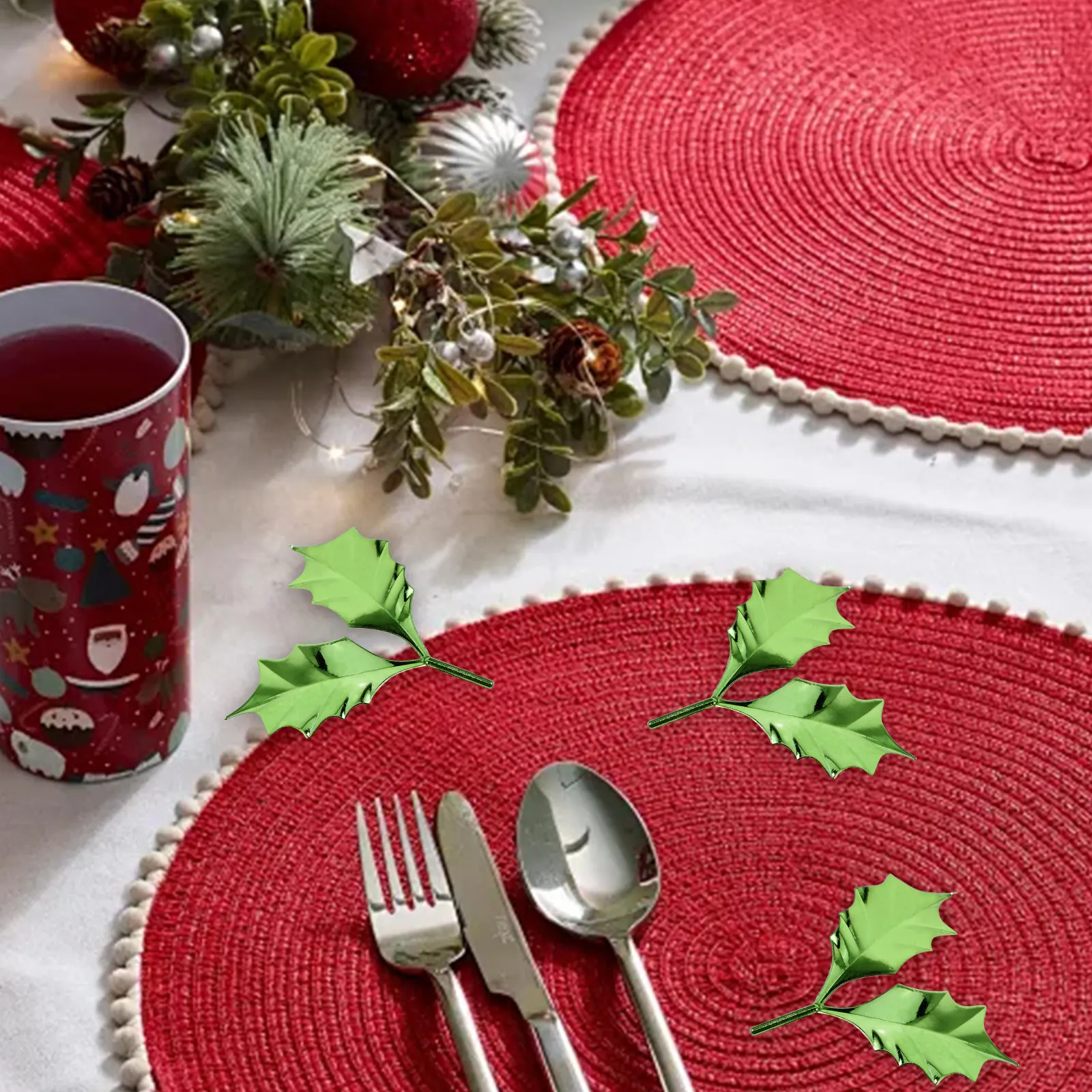 50Pcs Christmas Holly Leaves Decor Artificial Green Leaves for DIY Christmas Wreaths Xmas Table Centerpiece Holiday Room
50Pcs Christmas Holly Leaves Decor Artificial Green Leaves for DIY Christmas Wreaths Xmas Table Centerpiece Holiday Room