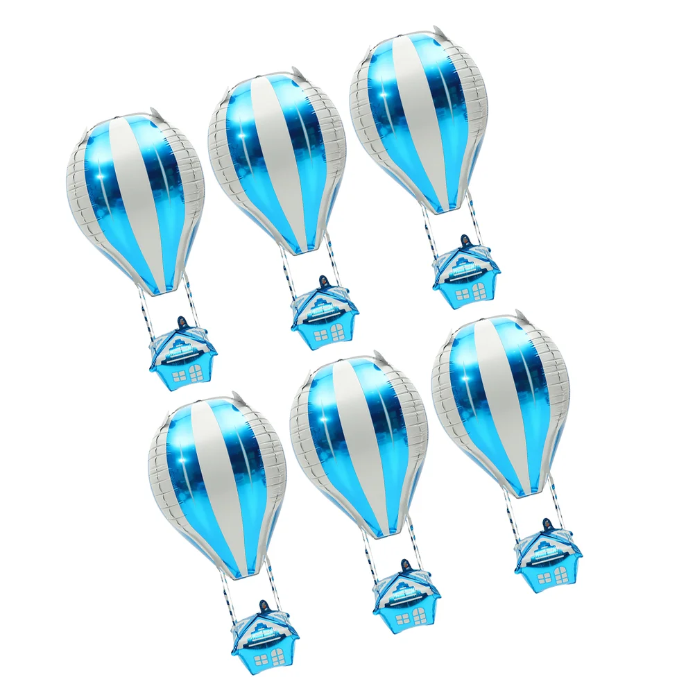 6 Pcs Hot Air Balloon Decoration Aluminum Foil Balloons Sky Cartoon Aircraft Party Supplies for Children Spring Festive
6 Pcs Hot Air Balloon Decoration Aluminum Foil Balloons Sky Cartoon Aircraft Party Supplies for Children Spring Festive