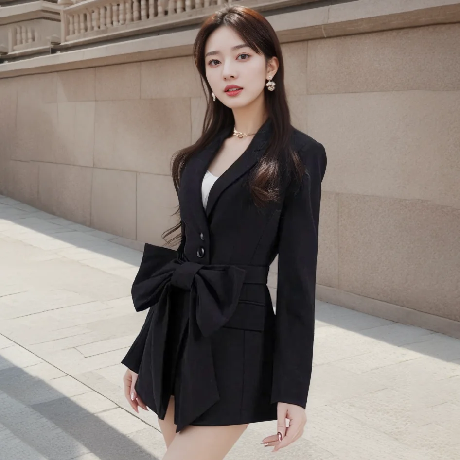 2025 Spring Autumn New Chic Professional Blazer Jacket Outwear Women's Detachable Bow Korean Drama Slim Sweet Blazer
2025 Spring Autumn New Chic Professional Blazer Jacket Outwear Women's Detachable Bow Korean Drama Slim Sweet Blazer