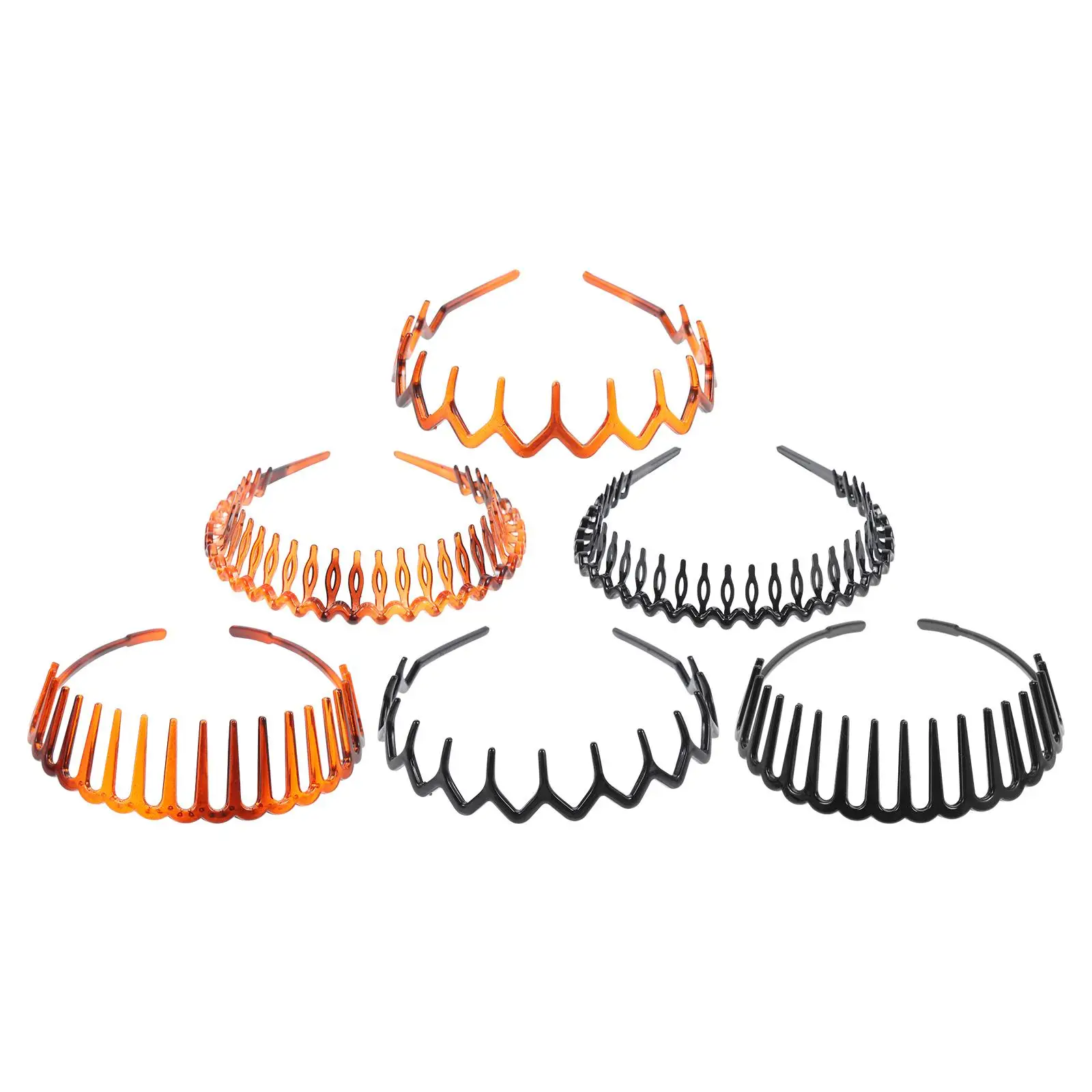 6 Pcs Anti-slip Hairbands Women Girls Plastic Headbands Headdress Accessory Lightweight Comfortable Daily Banquet Wedding Party
6 Pcs Anti-slip Hairbands Women Girls Plastic Headbands Headdress Accessory Lightweight Comfortable Daily Banquet Wedding Party