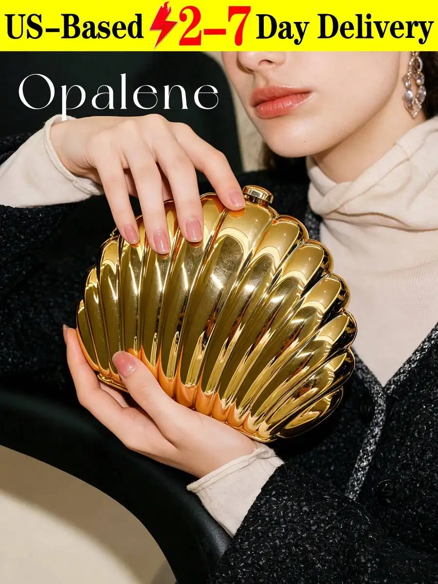 Shell Shaped Laser Metal Clutch Bag For Women Formal Party Wedding Evening Use
Shell Shaped Laser Metal Clutch Bag For Women Formal Party Wedding Evening Use