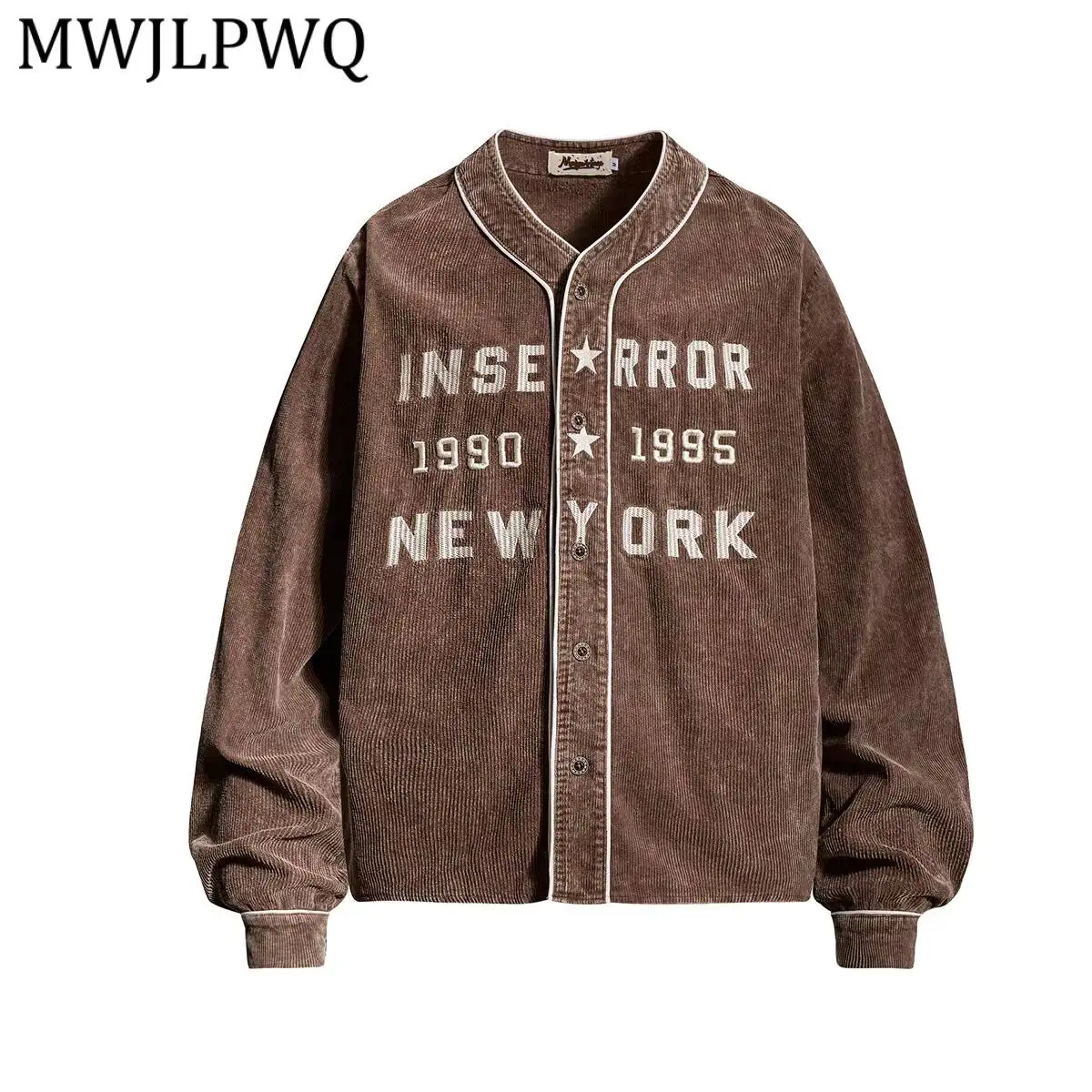 MWJLPWQ 2026 New American Sports Style Baseball Jacket Retro Design Corduroy Embroidery Button Design Street Loose Tops 17258
MWJLPWQ 2026 New American Sports Style Baseball Jacket Retro Design Corduroy Embroidery Button Design Street Loose Tops 17258