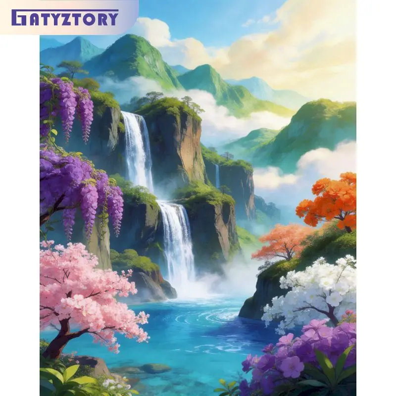 GATYZTORY Waterfall Paint By Numbers Handmade Drawing Kit Scenery Crafts Gift Wall Art Picture Drawing By Numbers
GATYZTORY Waterfall Paint By Numbers Handmade Drawing Kit Scenery Crafts Gift Wall Art Picture Drawing By Numbers