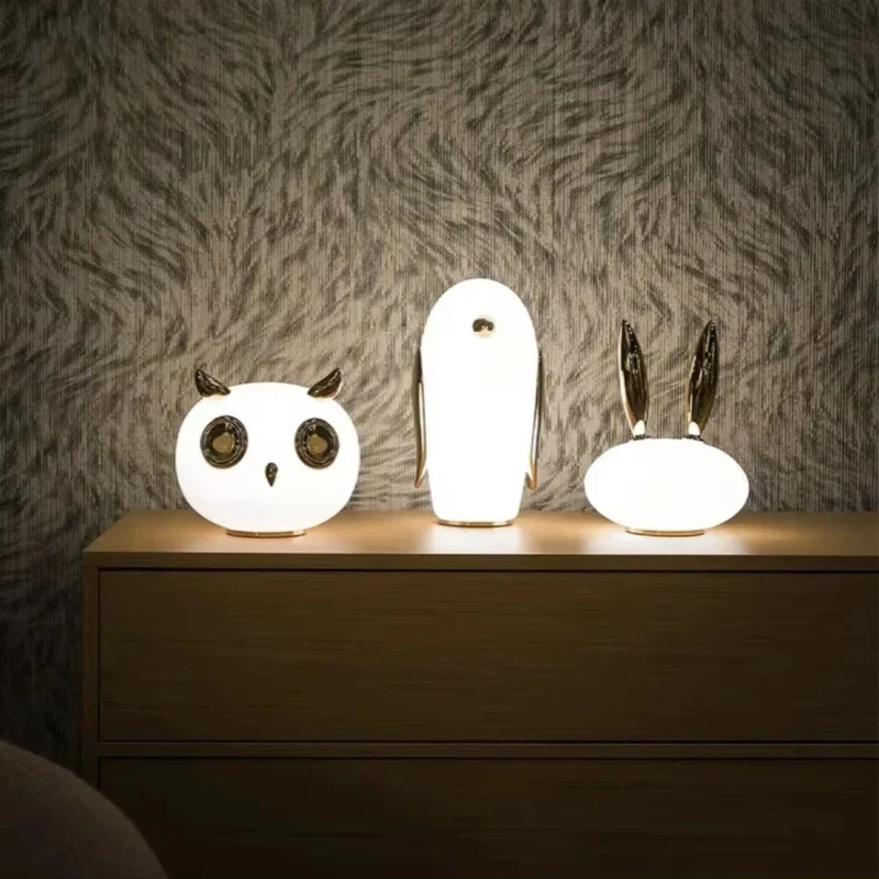 Nordic Postmodern Minimalist Animal Led Desk Lamp Designer Creative Living Room Bedroom Study Atmosphere Decor Glass Table Light
Nordic Postmodern Minimalist Animal Led Desk Lamp Designer Creative Living Room Bedroom Study Atmosphere Decor Glass Table Light