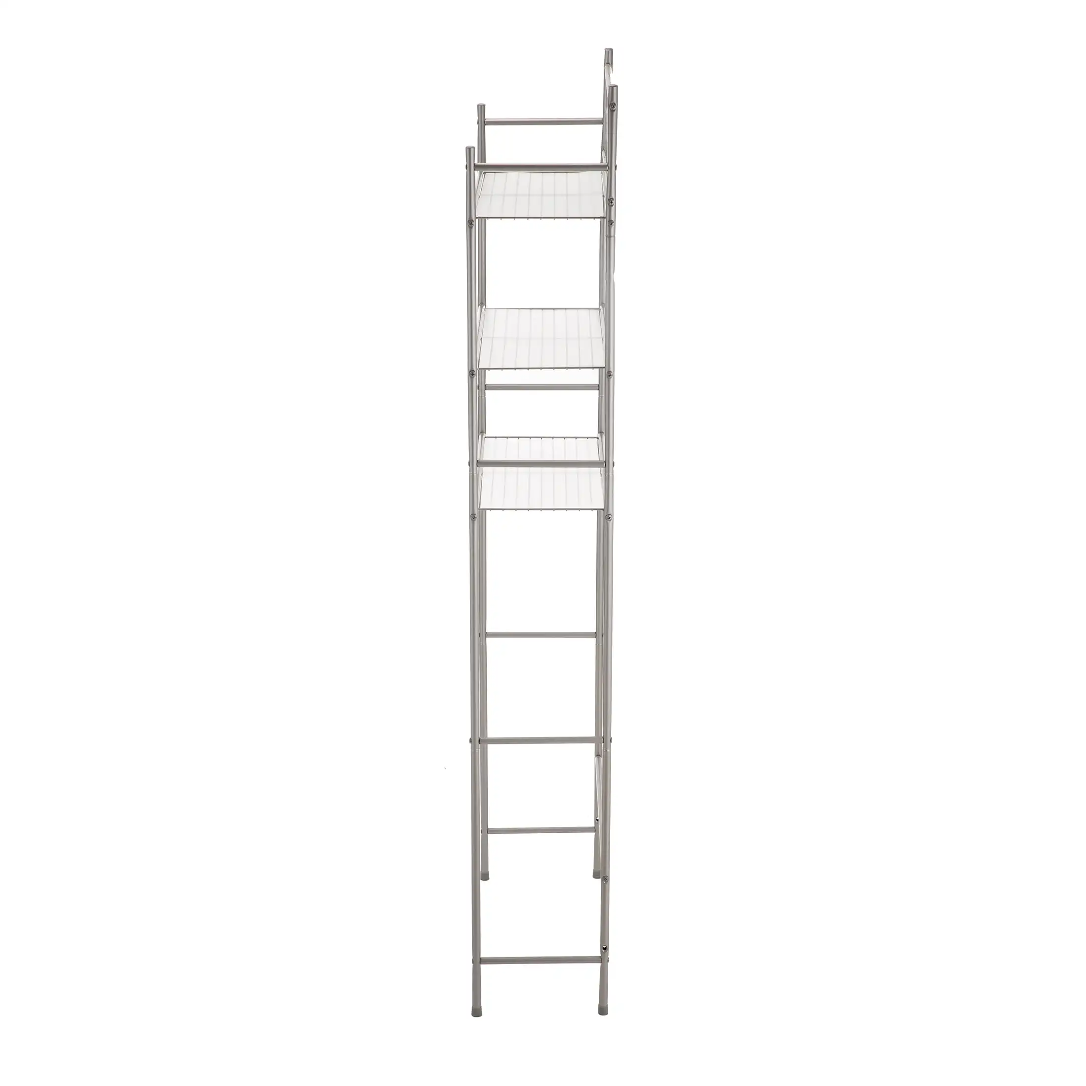 3-Shelf Over the Toilet Steel Freestanding Storage Shelf Unit, Silver, Holds up to 30 lb Capacity
3-Shelf Over the Toilet Steel Freestanding Storage Shelf Unit, Silver, Holds up to 30 lb Capacity