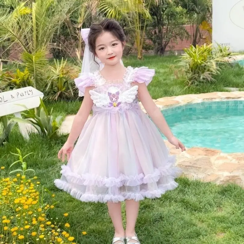 Sanrio Princess Dress Kuromi Summer Sleeveless Dress New Style Baby Sweet Cute Sling Puffy Fashionable Mesh Birthday Holidaygift
Sanrio Princess Dress Kuromi Summer Sleeveless Dress New Style Baby Sweet Cute Sling Puffy Fashionable Mesh Birthday Holidaygift