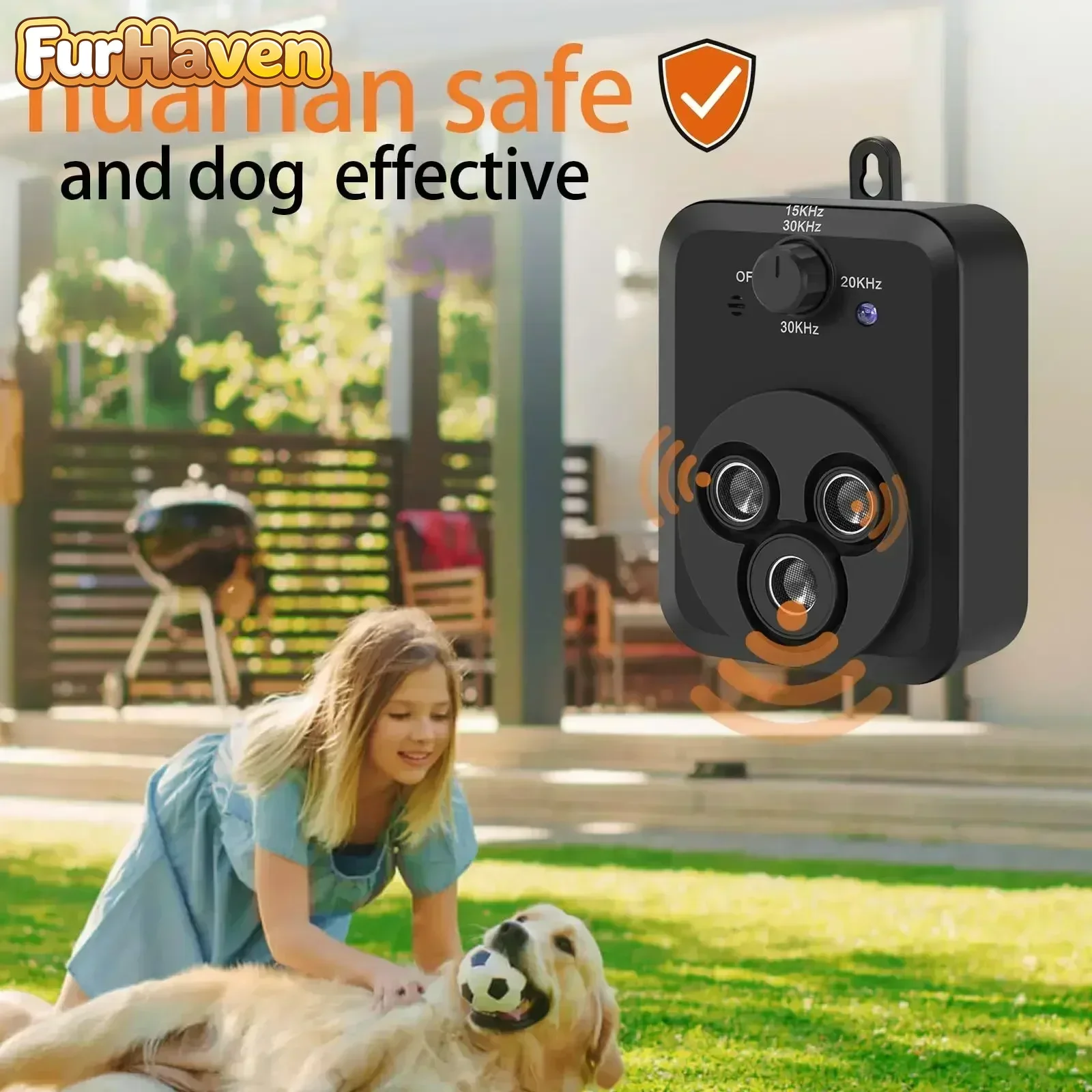 FurHaven Новое портативное устройство для предотвращения лая с радиусом действия 50 футов, 3 уровня ультразвукового воздействия, средство от лая собак
FurHaven Новое портативное устройство для предотвращения лая с радиусом действия 50 футов, 3 уровня ультразвукового воздействия, средство от лая собак