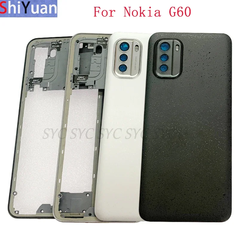 Крышка батарейного отсека, корпус задней двери для Nokia G60, задняя крышка со средней рамкой, запасные части для рамки камеры
Крышка батарейного отсека, корпус задней двери для Nokia G60, задняя крышка со средней рамкой, запасные части для рамки камеры