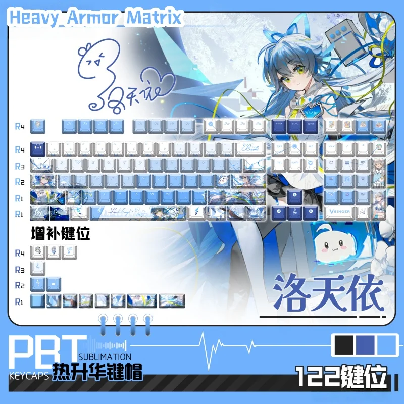 2025 New Luo Tianyi Game Theme Keycaps Cherry Profile Mechanical Keyboard Cartoon Cute Anime Festival Gifts Transparent Keycap
2025 New Luo Tianyi Game Theme Keycaps Cherry Profile Mechanical Keyboard Cartoon Cute Anime Festival Gifts Transparent Keycap