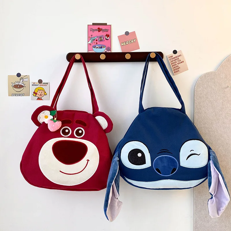 New Kawaii Disney Anime Canvas Bag Cute Lotso Stitch Cartoon Fashion Portable Girl Heart High-Capacity Shoulder Bag Girls Gifts
New Kawaii Disney Anime Canvas Bag Cute Lotso Stitch Cartoon Fashion Portable Girl Heart High-Capacity Shoulder Bag Girls Gifts
