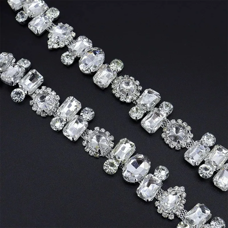 10yards super fancy crystal chain round chain link with super shine Crystal silver base top quality pointback rhinestones
10yards super fancy crystal chain round chain link with super shine Crystal silver base top quality pointback rhinestones