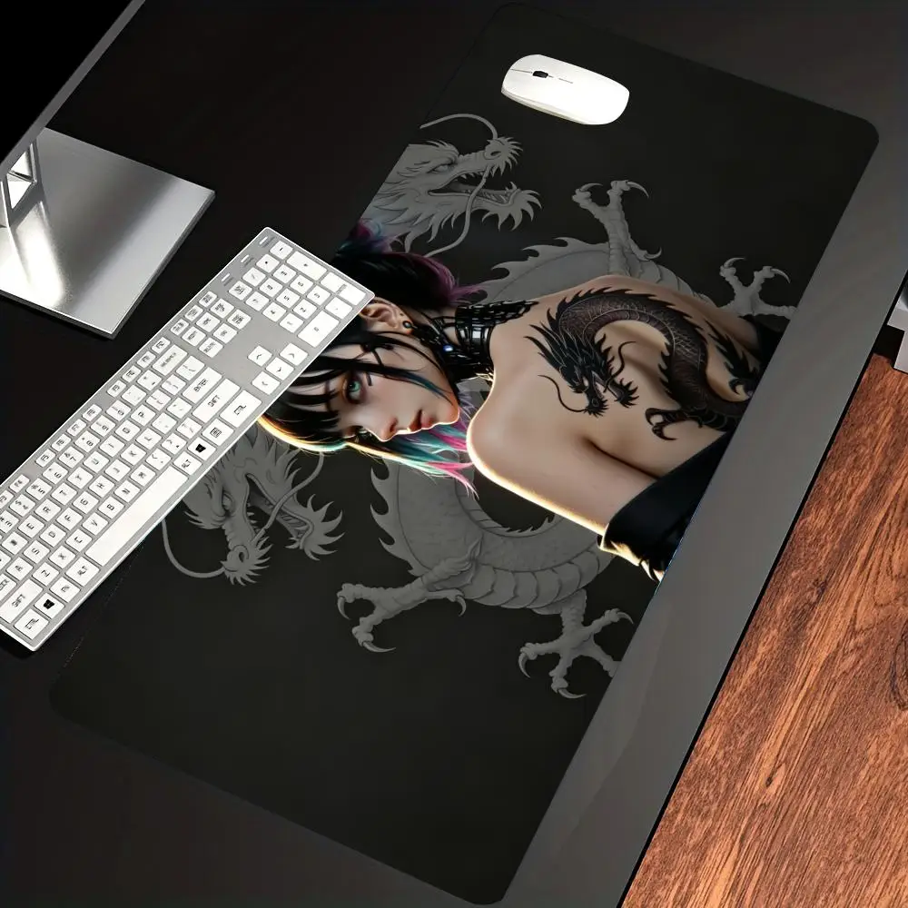 HYBXAXC Cyberpunk Dragon Tattoo Girl Mouse Pad, Cool Anime Desk Mat, Large Non-Slip Gaming Mousepad for Gamer
HYBXAXC Cyberpunk Dragon Tattoo Girl Mouse Pad, Cool Anime Desk Mat, Large Non-Slip Gaming Mousepad for Gamer
