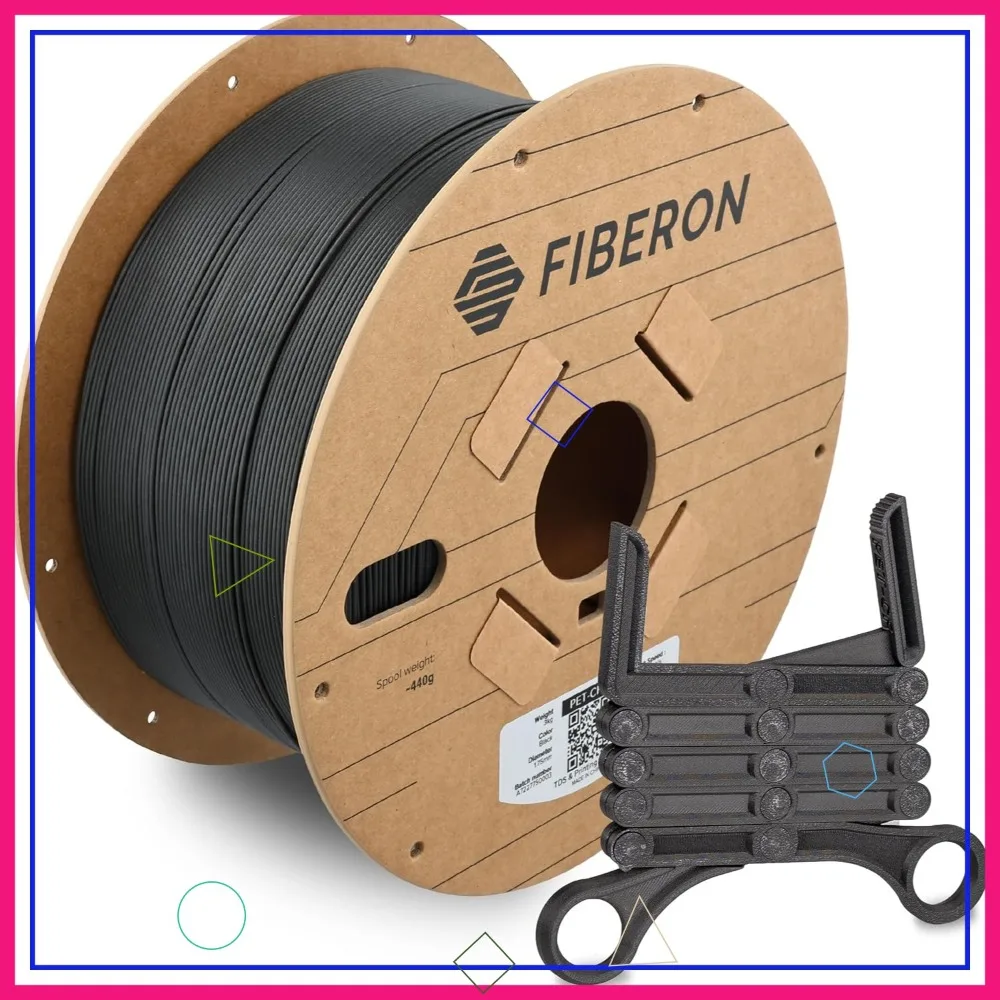 PET-CF17 Carbon Fiber Reinforced 3D Printing Filament, 1.75mm, 3kg, Black, High Stiffness
PET-CF17 Carbon Fiber Reinforced 3D Printing Filament, 1.75mm, 3kg, Black, High Stiffness