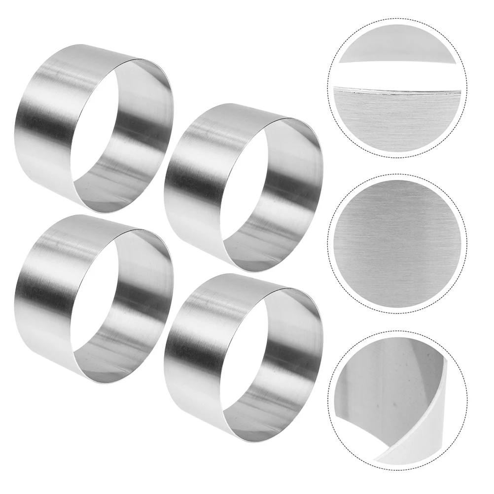 4 Pcs Mold Cake Collar 10x10x2 5cm Stainless Steel Round Tart Acetate Roll Rings Decor Supplies Frost Form Pastry
4 Pcs Mold Cake Collar 10x10x2 5cm Stainless Steel Round Tart Acetate Roll Rings Decor Supplies Frost Form Pastry