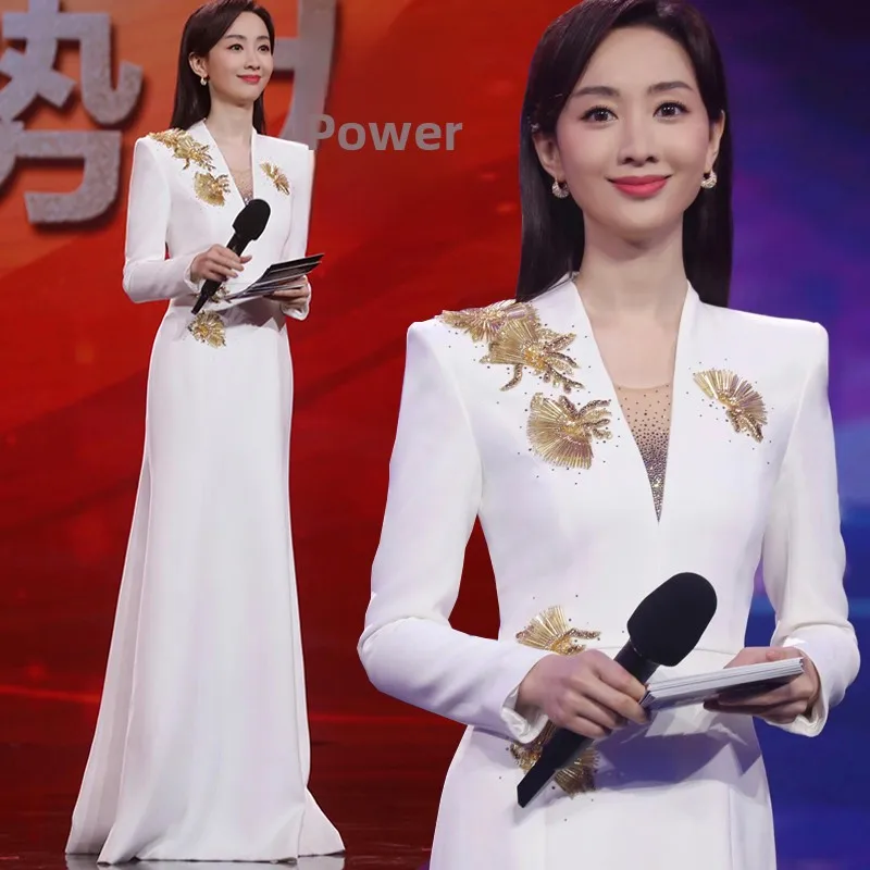 Ele Evening Gown Women's Host Ball Dr 2025 New Sle High-End Sensation Luxury Performance Costume for Parties
Ele Evening Gown Women's Host Ball Dr 2025 New Sle High-End Sensation Luxury Performance Costume for Parties