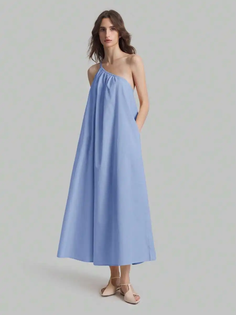 Sleeveless Solid Color Maxi Dress With Pockets For Women Casual Vacation Style
Sleeveless Solid Color Maxi Dress With Pockets For Women Casual Vacation Style