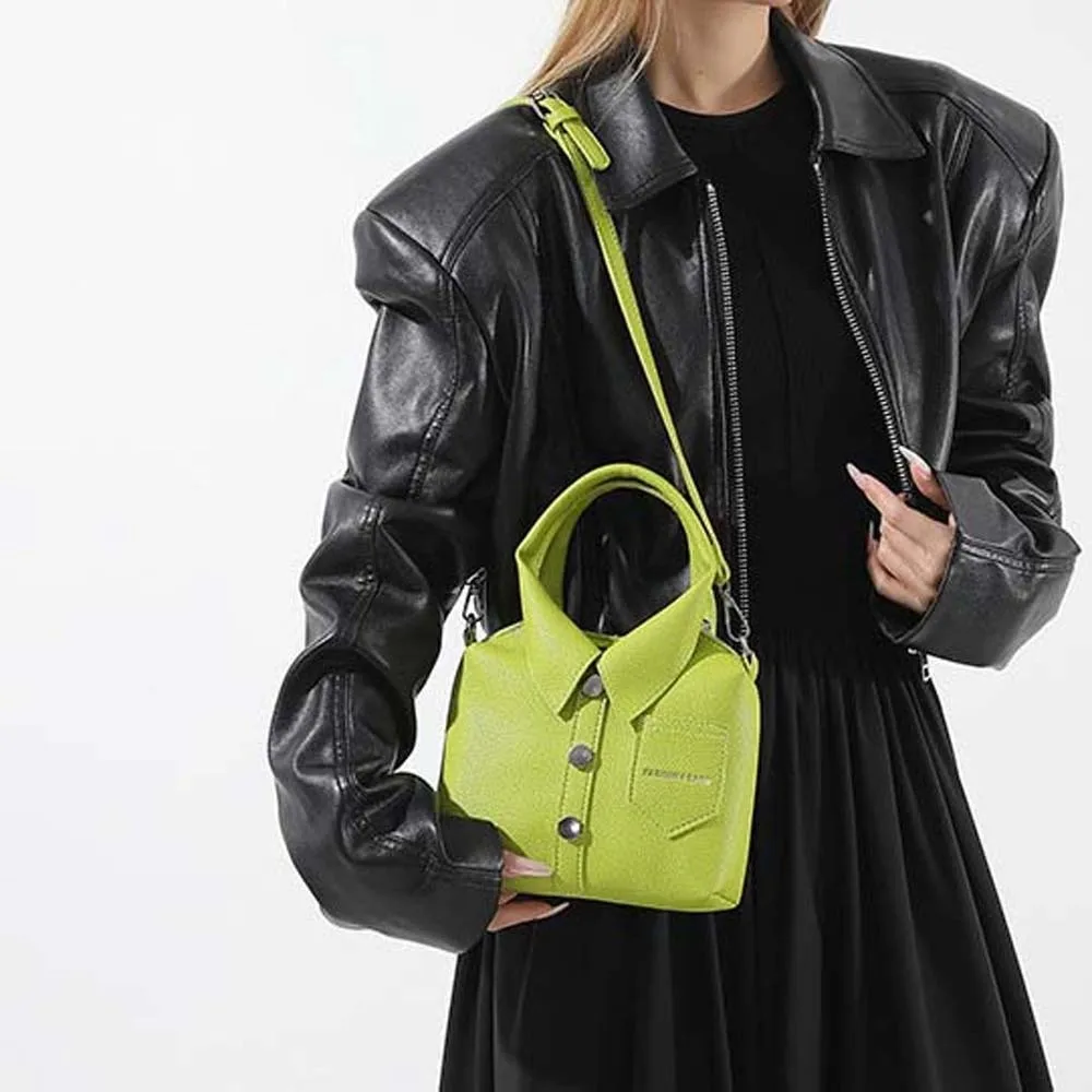 Elegant Clothes Shaped Crossbody Bag PU Leather Korean Style Square Compact Shoulder Bag Texture Magnetic Button Women Handbag
Elegant Clothes Shaped Crossbody Bag PU Leather Korean Style Square Compact Shoulder Bag Texture Magnetic Button Women Handbag