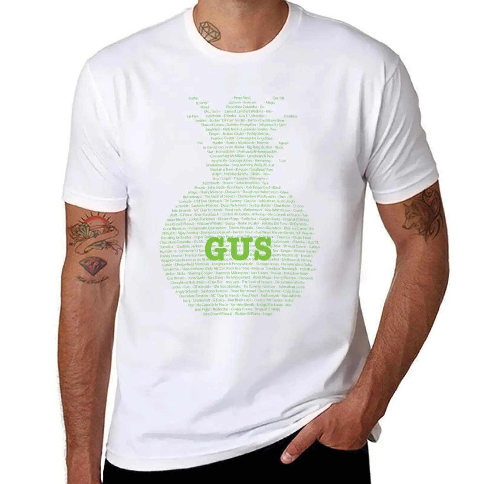 Gus's Nicknames (Psych) T-Shirt mens graphic t shirts anime t shirts for man T-Shirt
Gus's Nicknames (Psych) T-Shirt mens graphic t shirts anime t shirts for man T-Shirt